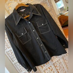 1970’s VINTAGE DURABLE PRESS snap button top